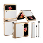 For Samsung Galaxy Z Flip4 / Gold White