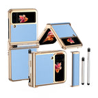 For Samsung Galaxy Z Flip4 / Gold Blue