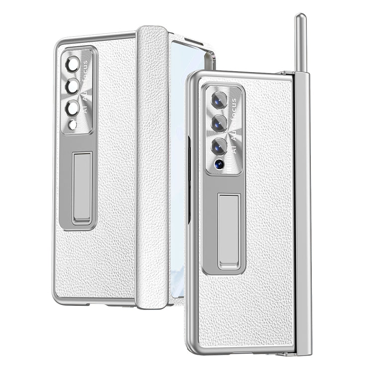 Litchi Pattern Magnetic Shell Film Integrated Shockproof Phone Case