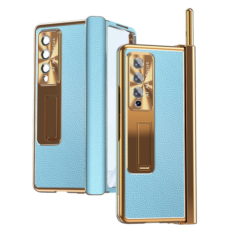 Litchi Pattern Magnetic Shell Film Integrated Shockproof Phone Case