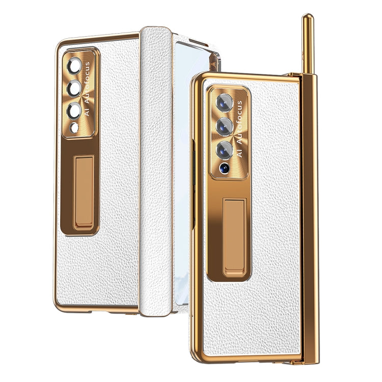 Litchi Pattern Magnetic Shell Film Integrated Shockproof Phone Case