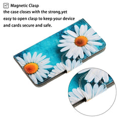 3D Colored Drawing Flip Leather Phone Case, For iPhone 14