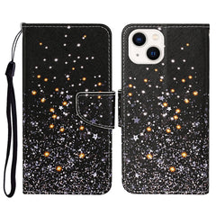 3D Colored Drawing Flip Leather Phone Case, For iPhone 14