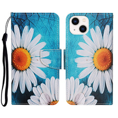 3D Colored Drawing Flip Leather Phone Case, For iPhone 14