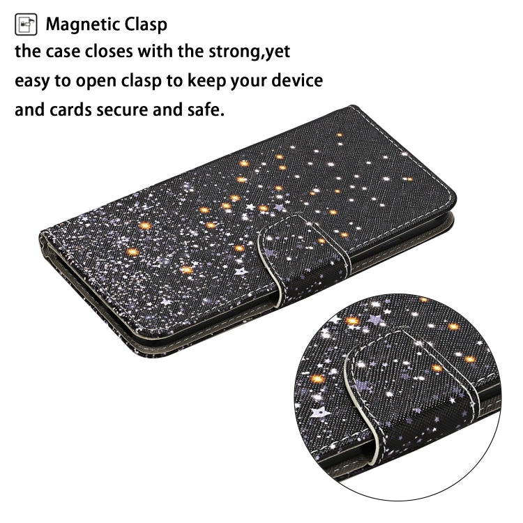 3D Colored Drawing Flip Leather Phone Case, For iPhone 14 Plus