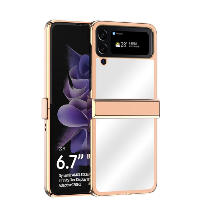 Electroplating Mirror Hinge Phone Case, For Samsung Galaxy Z Flip4