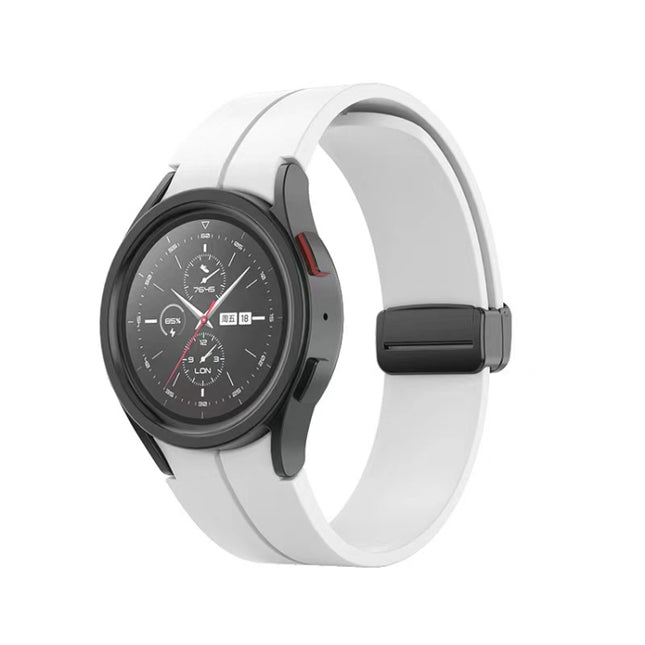 Folding Buckle Silicone Watch Band, For Samsung Galaxy Watch5 40mm / 44mm / Pro 45mm