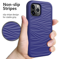 Wave Pattern 3 in 1 Silicone + PC Shockproof Phone Case, For iPhone 14, For iPhone 14 Plus, For iPhone 14 Pro, For iPhone 14 Pro Max