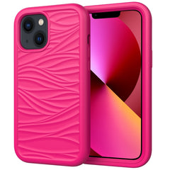 Wave Pattern 3 in 1 Silicone + PC Shockproof Phone Case, For iPhone 14, For iPhone 14 Plus, For iPhone 14 Pro, For iPhone 14 Pro Max