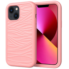 Wave Pattern 3 in 1 Silicone + PC Shockproof Phone Case, For iPhone 14, For iPhone 14 Plus, For iPhone 14 Pro, For iPhone 14 Pro Max