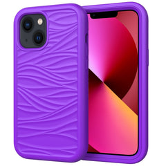 Wave Pattern 3 in 1 Silicone + PC Shockproof Phone Case, For iPhone 14, For iPhone 14 Plus, For iPhone 14 Pro, For iPhone 14 Pro Max