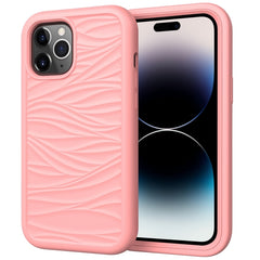 Wave Pattern 3 in 1 Silicone + PC Shockproof Phone Case, For iPhone 14, For iPhone 14 Plus, For iPhone 14 Pro, For iPhone 14 Pro Max