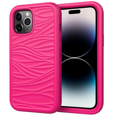 Wave Pattern 3 in 1 Silicone + PC Shockproof Phone Case, For iPhone 14, For iPhone 14 Plus, For iPhone 14 Pro, For iPhone 14 Pro Max