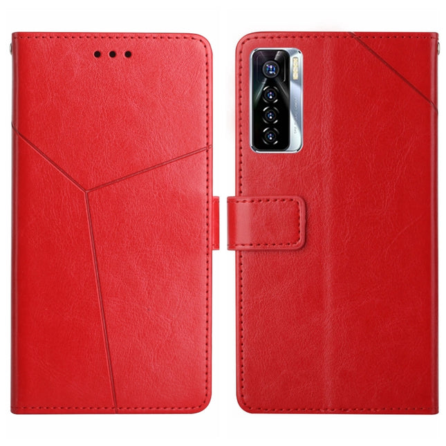 HT01 Y-shaped Pattern Flip Leather Phone Case, For Tecno Camon 17 Pro, For Tecno Camon 17P, For Tecno Camon 18i, For Tecno Camon 18P