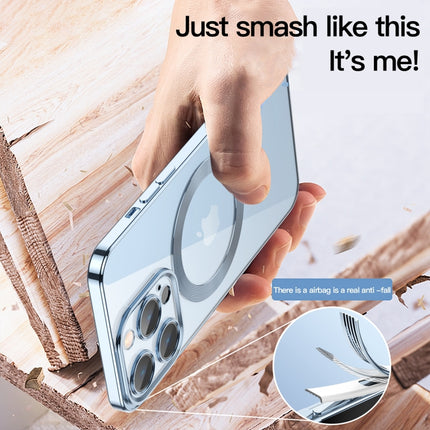 Lens Protector MagSafe Electroplated Phone Case, For iPhone 14 Pro Max