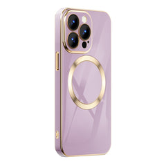 6D Gold Plated Magsafe Magnetic Phone Case, For iPhone 14, For iPhone 14 Plus, For iPhone 14 Pro, For iPhone 14 Pro Max, For iPhone 13, For iPhone 13 Pro