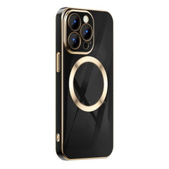 6D Gold Plated Magsafe Magnetic Phone Case, For iPhone 14, For iPhone 14 Plus, For iPhone 14 Pro, For iPhone 14 Pro Max, For iPhone 13, For iPhone 13 Pro