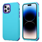 For iPhone 14 Pro Max / Royal Blue+Purple