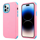 For iPhone 14 Pro Max / Pink+Royal Blue