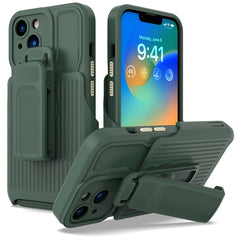 Explorer Series Back Clip Holder PC Phone Case, For iPhone 14, For iPhone 14 Plus, For iPhone 14 Pro, For iPhone 14 Pro Max, For iPhone 13