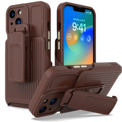 Explorer Series Back Clip Holder PC Phone Case, For iPhone 14, For iPhone 14 Plus, For iPhone 14 Pro, For iPhone 14 Pro Max, For iPhone 13