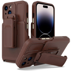 Explorer Series Back Clip Holder PC Phone Case, For iPhone 14, For iPhone 14 Plus, For iPhone 14 Pro, For iPhone 14 Pro Max, For iPhone 13