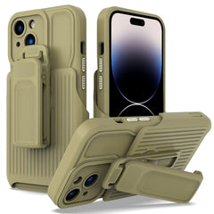 Explorer Series Back Clip Holder PC Phone Case, For iPhone 14, For iPhone 14 Plus, For iPhone 14 Pro, For iPhone 14 Pro Max, For iPhone 13