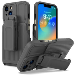 Explorer Series Back Clip Holder PC Phone Case, For iPhone 14, For iPhone 14 Plus, For iPhone 14 Pro, For iPhone 14 Pro Max, For iPhone 13