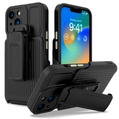 Explorer Series Back Clip Holder PC Phone Case, For iPhone 14, For iPhone 14 Plus, For iPhone 14 Pro, For iPhone 14 Pro Max, For iPhone 13