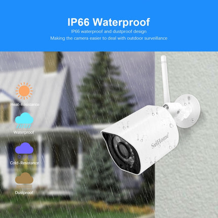SriHome SH034 5.0MP Mini Dual 2.4 / 5G WiFi Outdoor Waterproof Video Surveillance Color Night Vision Security CCTV Cam, US Plug, UK Plug, AU Plug