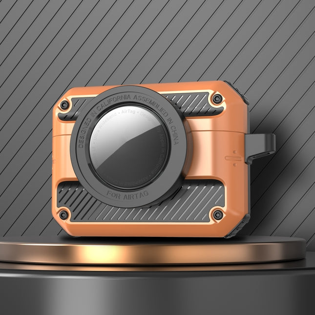 Automatic Flip Switch TPU+PC Earphone Case with AirTag, For AirPods Pro, For AirPods 1/2, For AirPods 3