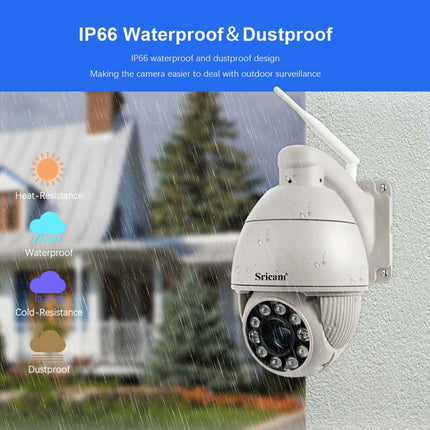 Sricam SP008C 5MP 10X Zoom IP66 Waterproof CCTV WiFi IP Camera Monitor, US Plug, EU Plug, UK Plug
