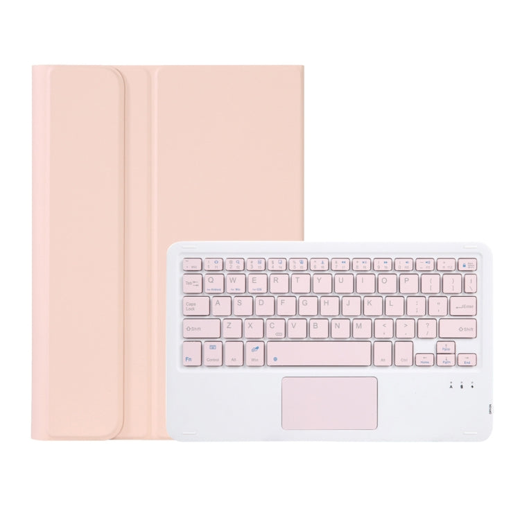 OP12-A Lambskin Texture Ultra-thin Bluetooth Keyboard Leather Case with Touchpad