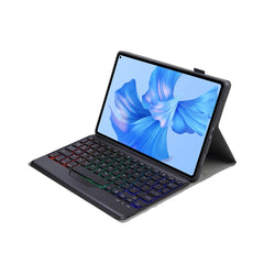 AHW12-BS Detachable Backlight Bluetooth Keyboard Tablet Leather Case