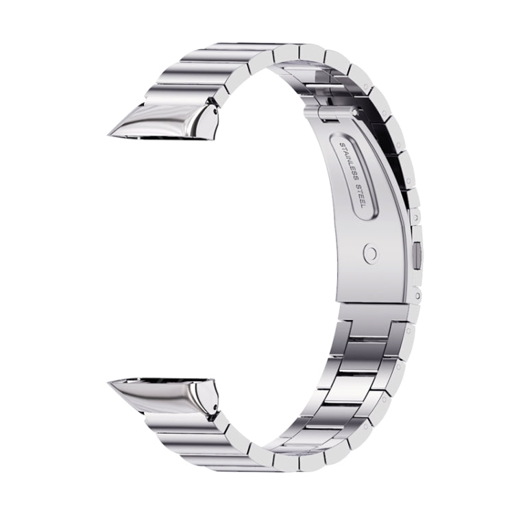 Mijobs Bamboo Stainless Steel Metal Watch Band, For Huawei Band 6 / Honor Band 6
