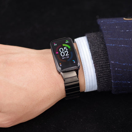 Mijobs Bamboo Stainless Steel Metal Watch Band