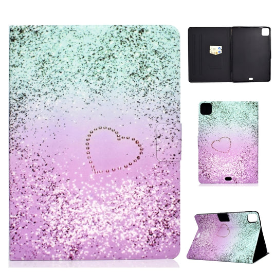 Voltage TPU Left and Right Open Flat Leather Case with Sleep Function & Card Buckle Anti-skid Strip, For iPad Pro 11 2020