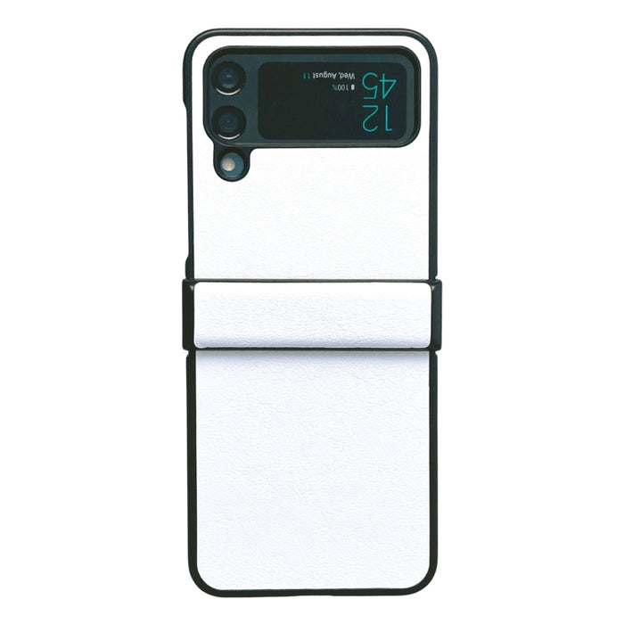 Two-color Litchi Texture PU Phone Case, For Samsung Galaxy Z Flip4 5G