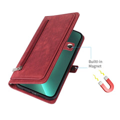 Zipper Card Slot Buckle Wallet Leather Phone Case, For iPhone 14 Pro Max, For iPhone 14 Pro, For iPhone 14 Plus, For iPhone 14