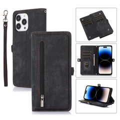 Zipper Card Slot Buckle Wallet Leather Phone Case, For iPhone 14 Pro Max, For iPhone 14 Pro, For iPhone 14 Plus, For iPhone 14