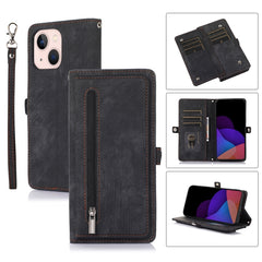 Zipper Card Slot Buckle Wallet Leather Phone Case, For iPhone 14 Pro Max, For iPhone 14 Pro, For iPhone 14 Plus, For iPhone 14