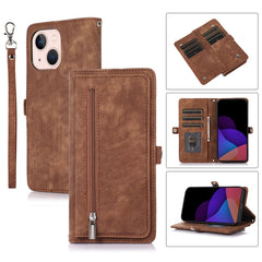 Zipper Card Slot Buckle Wallet Leather Phone Case, For iPhone 14 Pro Max, For iPhone 14 Pro, For iPhone 14 Plus, For iPhone 14