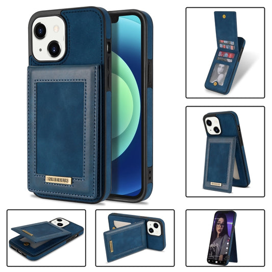 N.BEKUS Vertical Flip Card Slot RFID Phone Case, For iPhone 13 mini, For iPhone 13 Pro, For iPhone 13 Pro Max, For iPhone 14