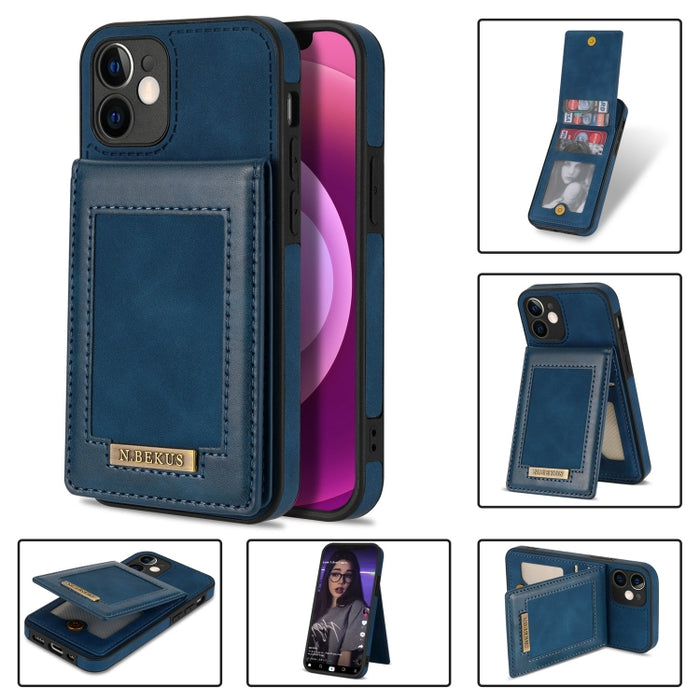 N.BEKUS Vertical Flip Card Slot RFID Phone Case, For iPhone 12, For iPhone XR, For iPhone XS Max, For iPhone XS / X