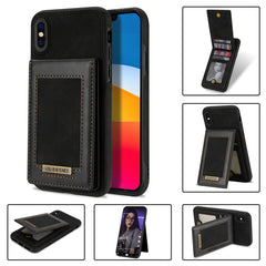 N.BEKUS Vertical Flip Card Slot RFID Phone Case, For iPhone 12, For iPhone XR, For iPhone XS Max, For iPhone XS / X