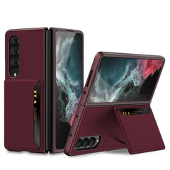 GKK Ultra-thin Leather Phone Case with Card Slots, For Samsung Galaxy Z Fold4