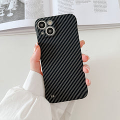 Carbon Fiber Texture PC Phone Case, For iPhone 11, For iPhone 11 Pro, For iPhone 11 Pro Max, For iPhone 12, For iPhone 12 Pro