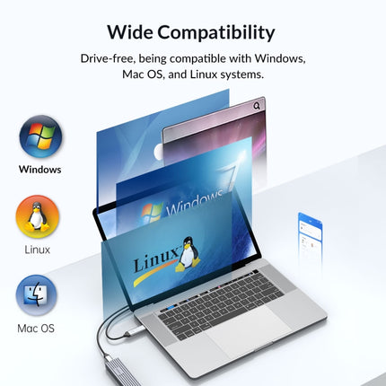 ORICO 10Gbps USB3.2 Gen2 Type-C M.2 NVMe/NGFF(SATA) Dual Protocol SSD Enclosure