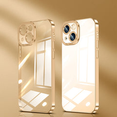 Crystal Plated High Transparency Phone Case, For iPhone 14, For iPhone 14 Plus