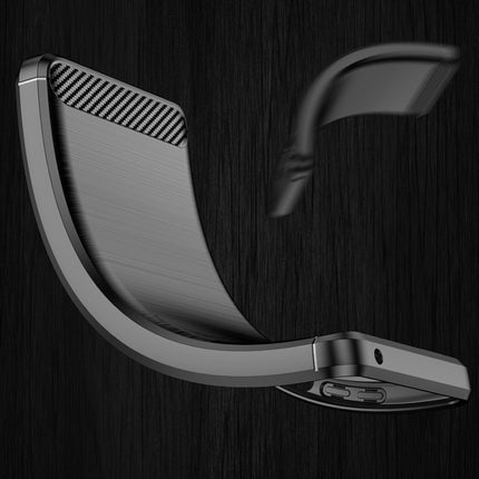 Brushed Texture Carbon Fiber TPU Case, For Xiaomi Redmi 10C